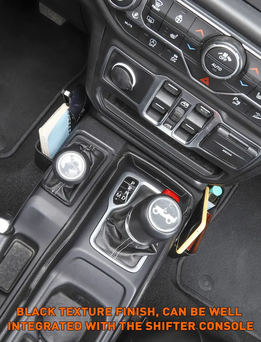 Savadicar GT-2 Shifter Storage Box with Microfibers | American Flag Jeep Organizer for 2018-2025 JL & Gladiator - view 7