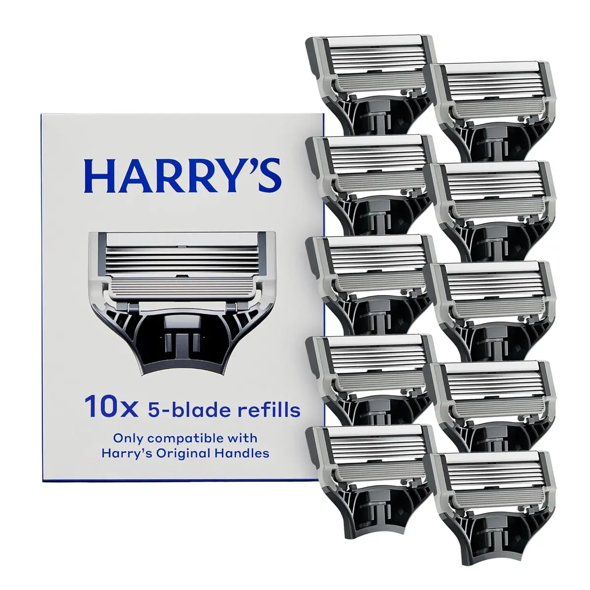 Harry's Razor Blades for Men - 10 Count | Premium German-Engineered Refill Cartridges - main product image