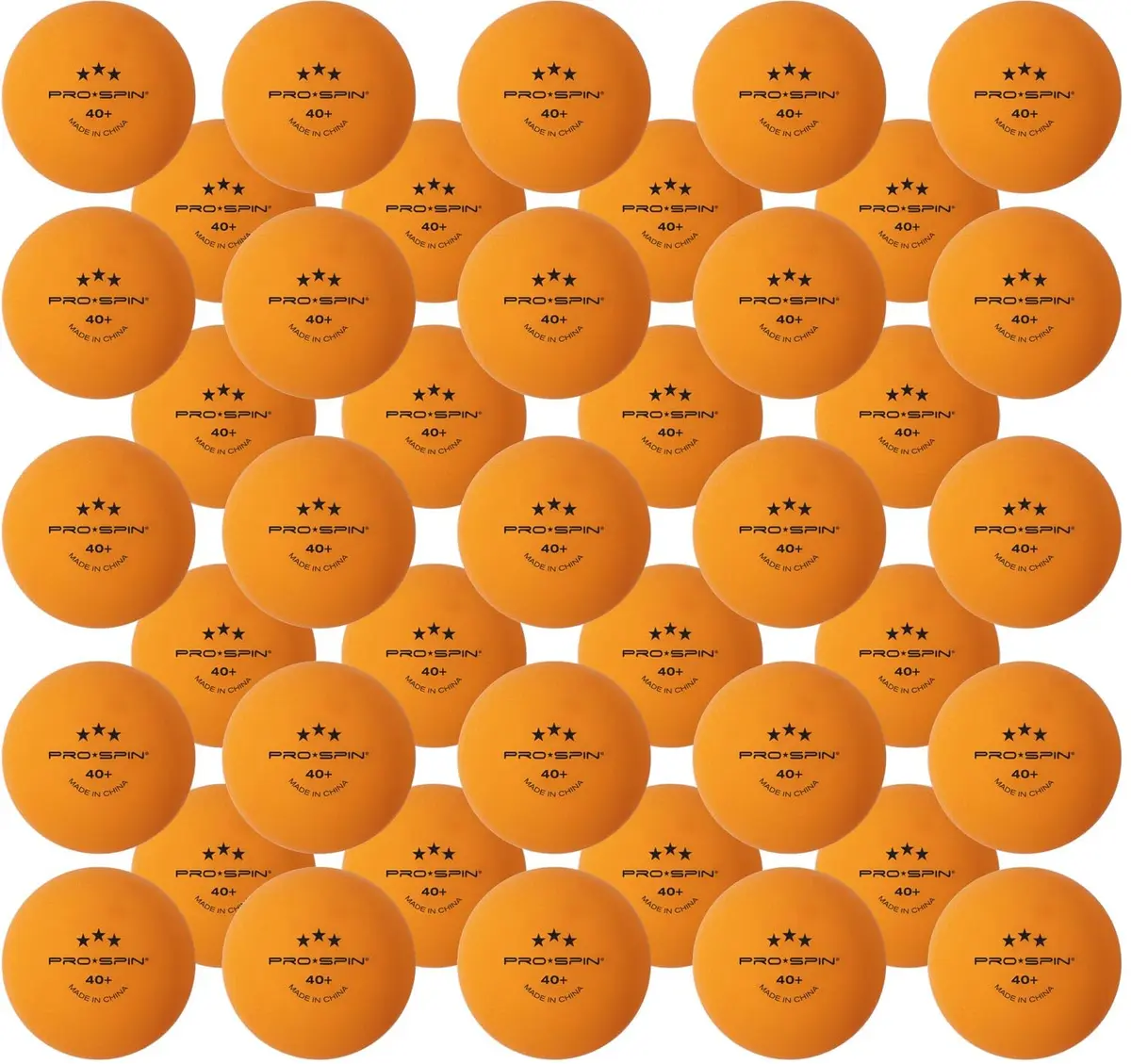 PRO-SPIN 3-Star Premium Orange Table Tennis Balls | 40mm ABS Professional Quality for Indoor & Outdoor Play - view 2