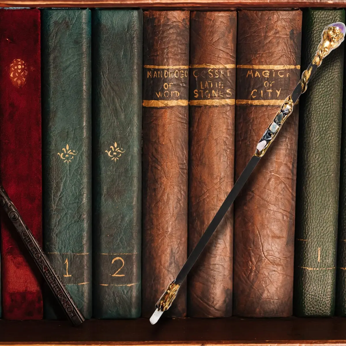 Rich Boxer Magic Wand for Witches & Wizards | Handcrafted Crystal Decor 12.5 inches - view 5