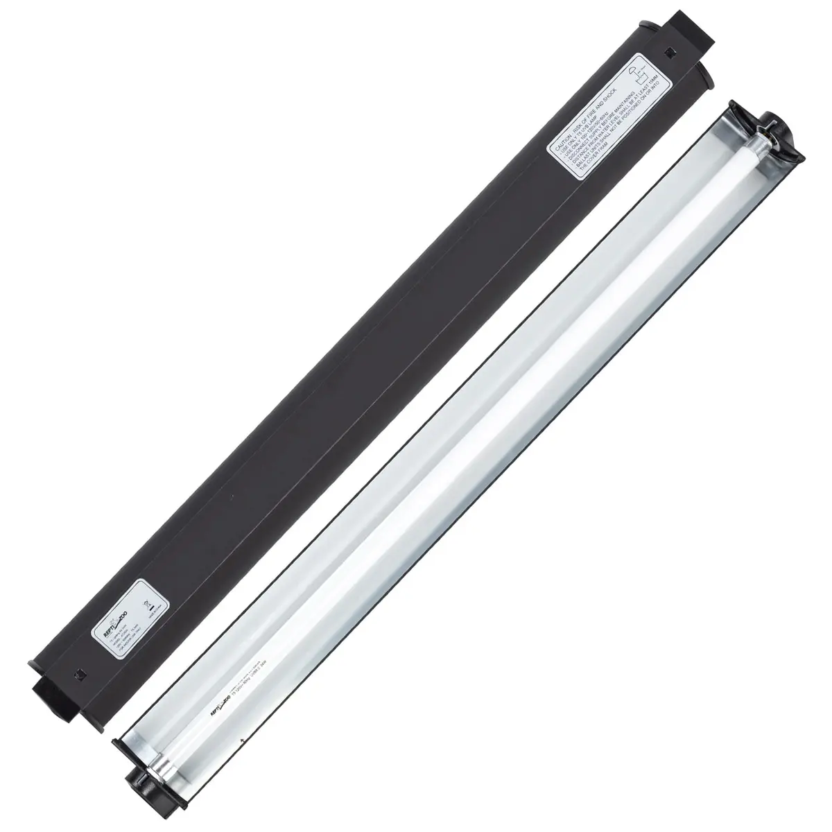 REPTI ZOO 24W Reptile T5 HO UVB Lighting Combo Kit, 22" Light Fixture with Curved Reflector & 5.0 UVB T5 Bulb - main product image