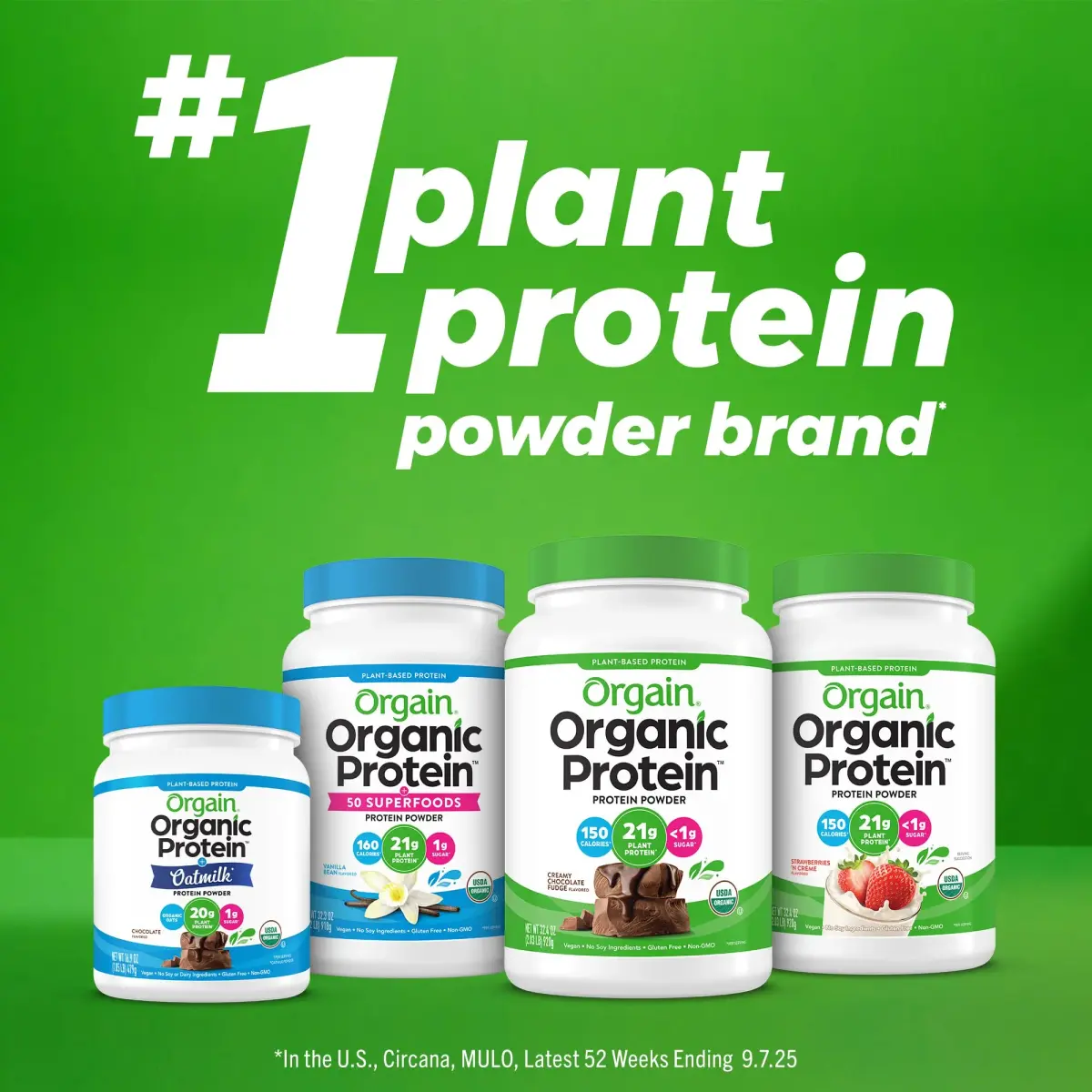 Orgain Organic Vegan Protein Powder Strawberries & Cream | 21g Plant Protein, Low Net Carb, Gluten-Free - view 7
