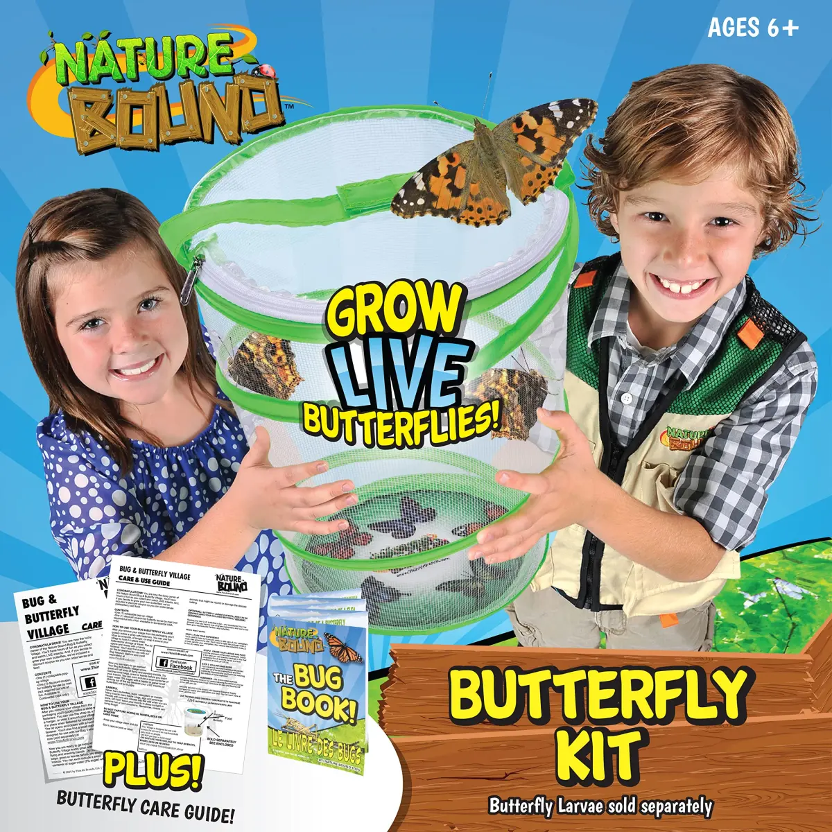 Nature Bound Butterfly Growing Kit 13 inch Tall Pop-Up Enclosure | STEM Learning Guide - view 7