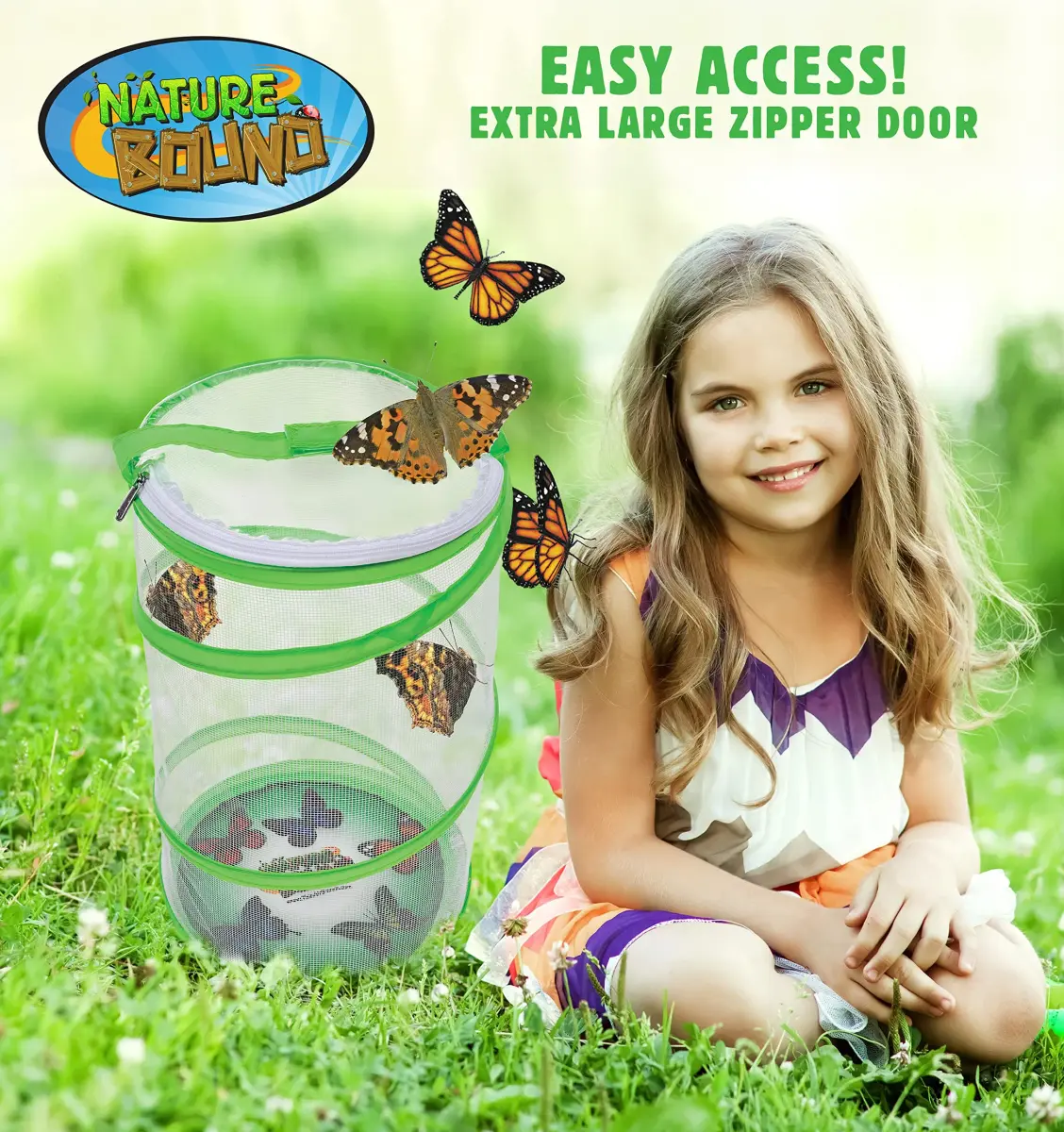 Nature Bound Butterfly Growing Kit 13 inch Tall Pop-Up Enclosure | STEM Learning Guide - view 8