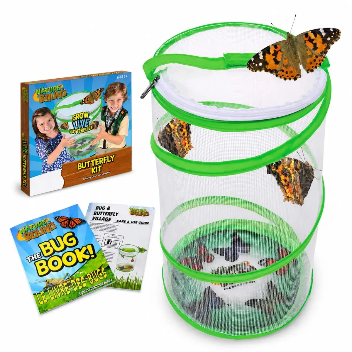 Nature Bound Butterfly Growing Kit 13 inch Tall Pop-Up Enclosure | STEM Learning Guide - view 9