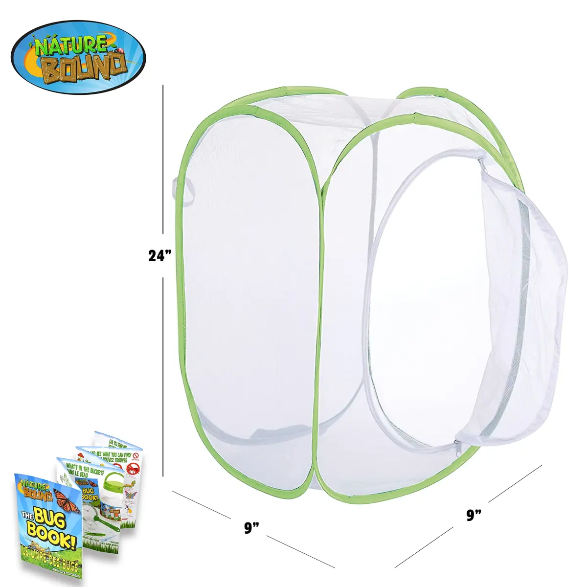 Nature Bound Butterfly Growing Kit 24 inch Pop-Up Enclosure | STEM Learning Guide Included - view 2