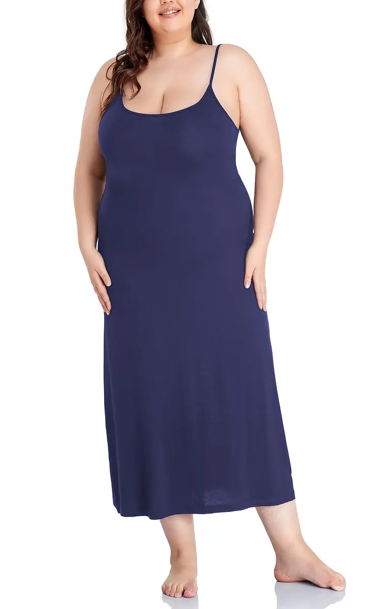 Papicutew Women's Full Slip for Under Dresses Plus Size Long Nightgown Cami Dress | Soft, Comfortable, Layering-Ready (70-120 chars) - view 2