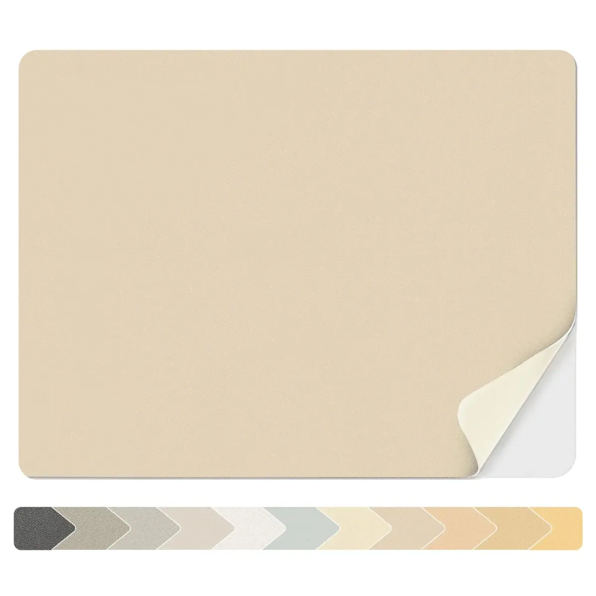 Numola Vanilla Cream Leather Repair Patch, 8x11 Inch Waterproof Self-Adhesive Fabric Tape - main product image