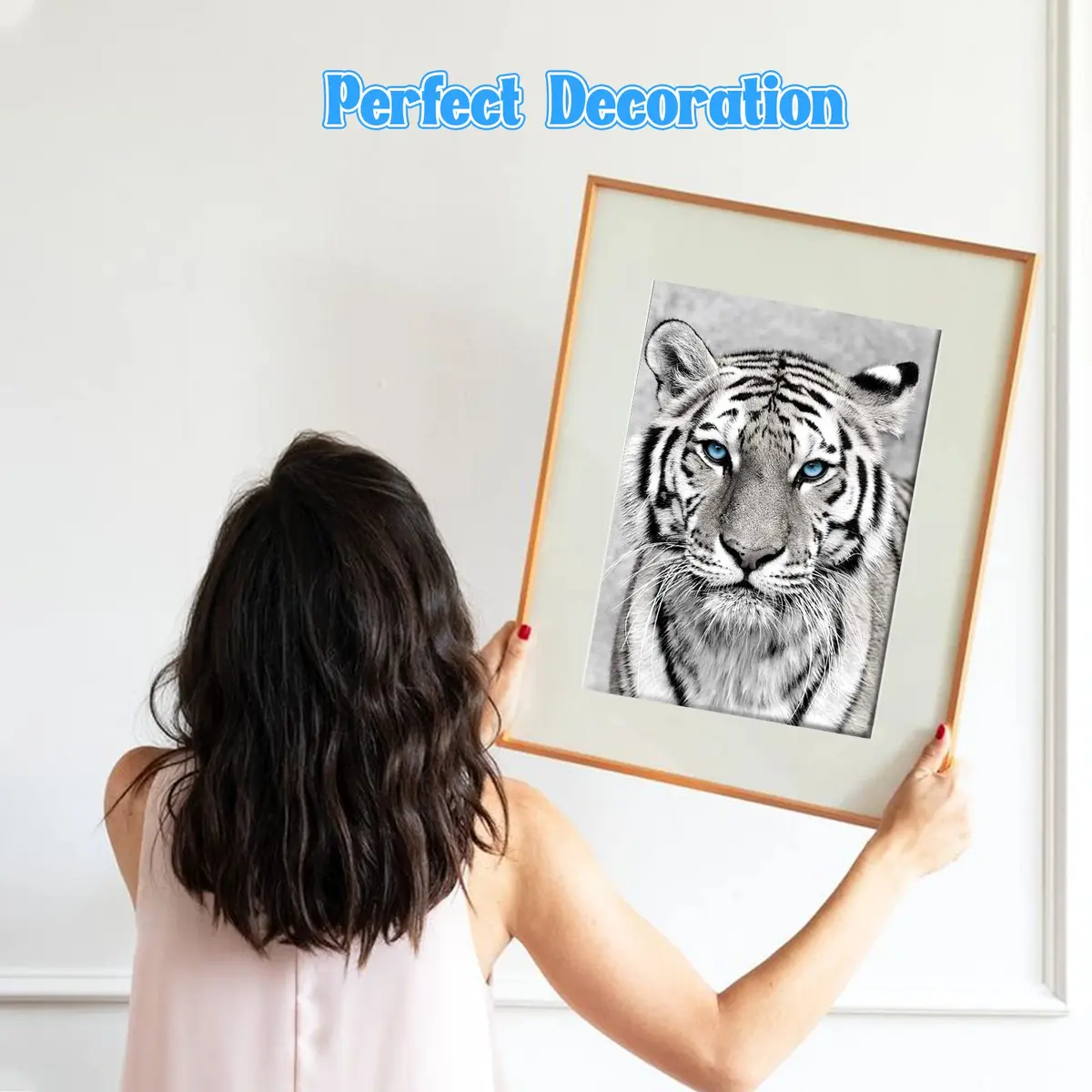 NAIMOER Tiger Diamond Art Kits for Adults, 5D Full Drill Animals Diamond Painting 30x40cm | Realistic Tiger Art for Home Wall Decoration - view 5