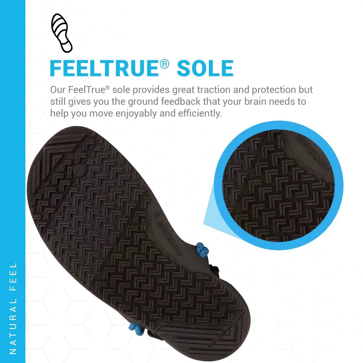 Xero Shoes Men's Aqua Cloud Barefoot Water Sandals, Blue Sapphire, 11 | Minimalist, Water-Resistant, Natural Fit - view 7