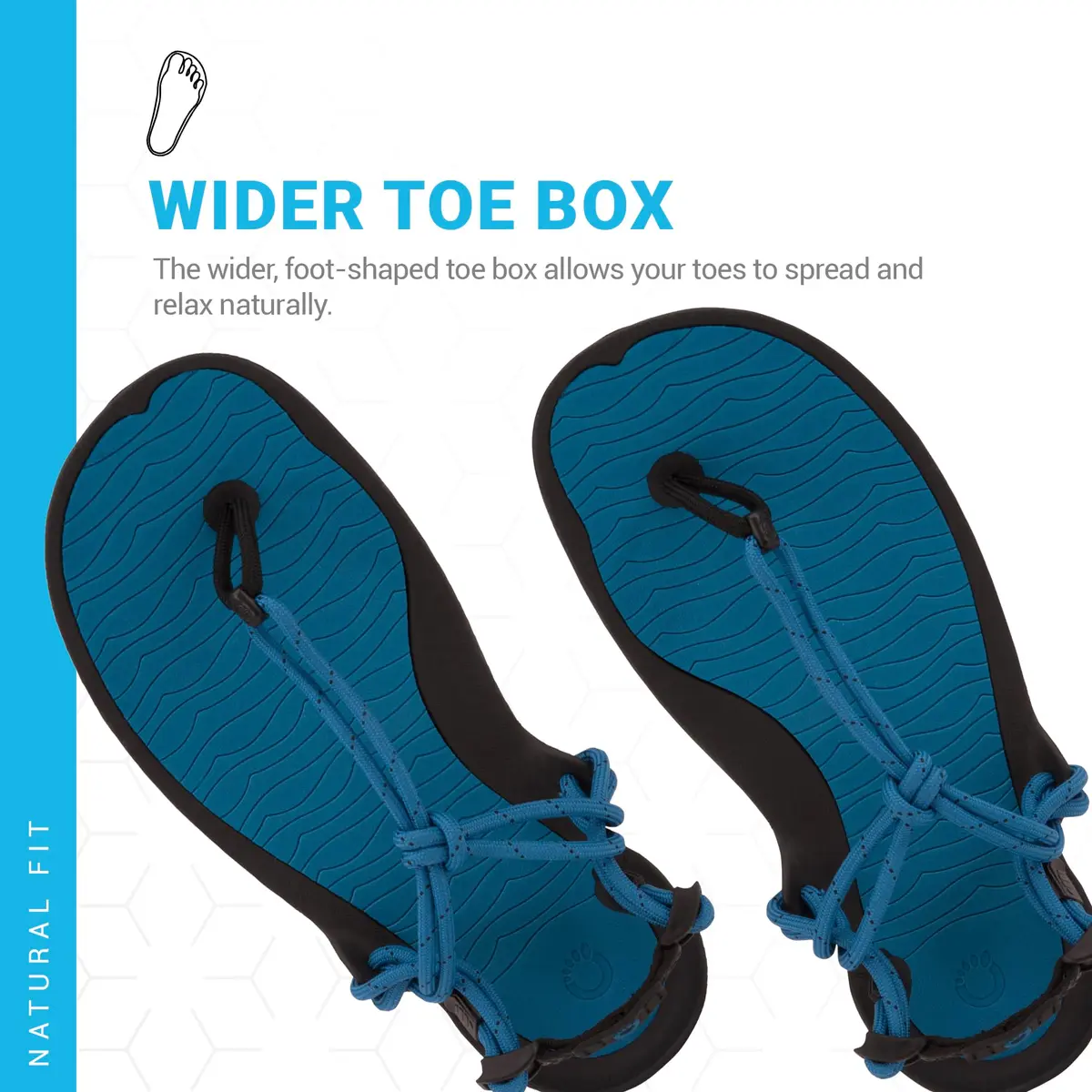 Xero Shoes Men's Aqua Cloud Barefoot Water Sandals, Blue Sapphire, 11 | Minimalist, Water-Resistant, Natural Fit - view 4
