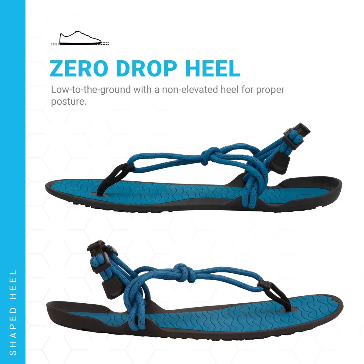 Xero Shoes Men's Aqua Cloud Barefoot Water Sandals, Blue Sapphire, 11 | Minimalist, Water-Resistant, Natural Fit - view 5