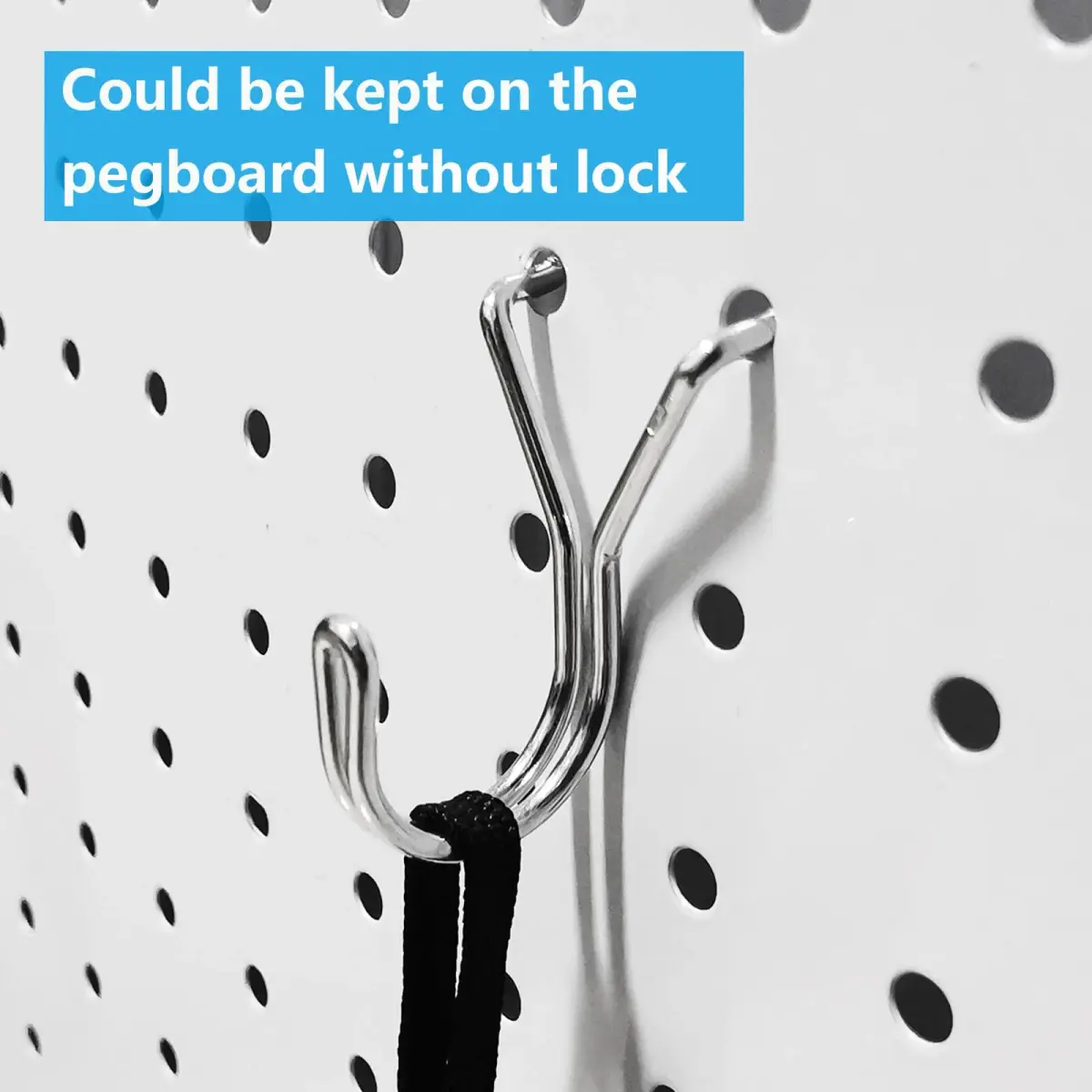 FRIMOONY Pegboard Hooks Assortment with Bins & Locks, 107 PCS | Organize Tools & Supplies - view 3