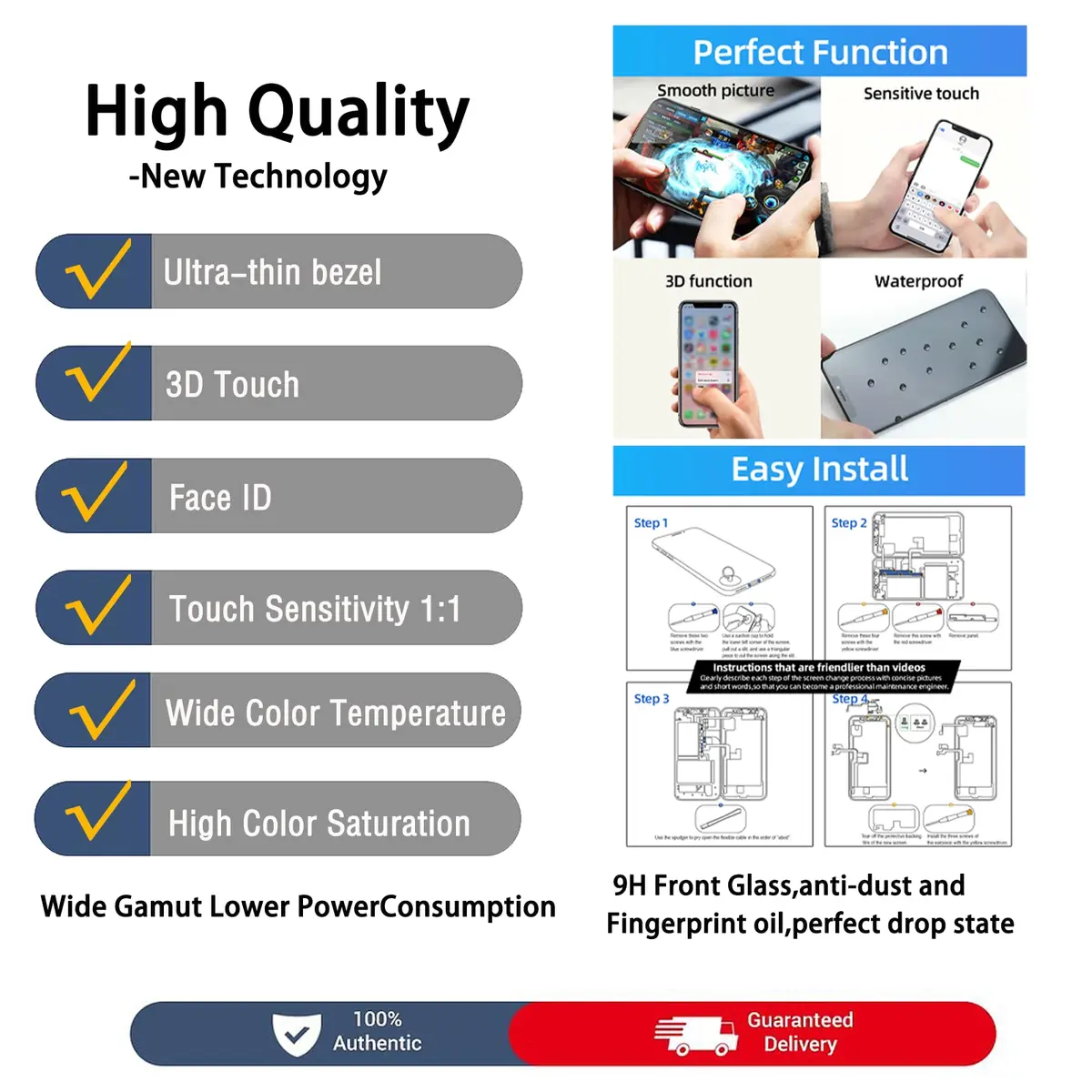 SIMDOG iPhone 11 Pro Max LCD Screen Replacement 6.5" | Full Repair Kit with Tools & Screen Protector - view 5