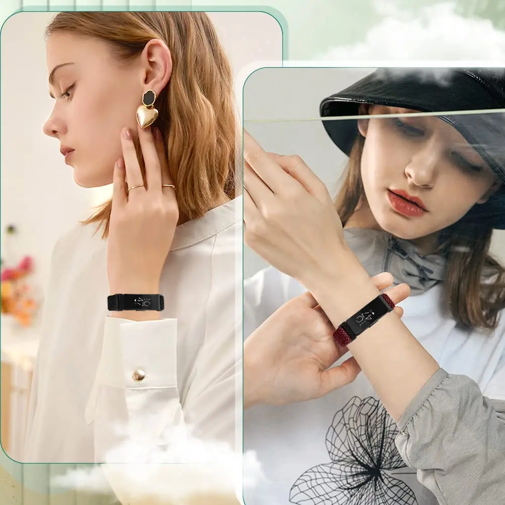 Huamanlou Adjustable Elastic Nylon Sport Bands Compatible with Fitbit Inspire 3/Inspire 2/Inspire/Inspire HR/Ace 2/Ace 3 | Breathable, Lightweight & Durable (70-120 chars) - view 7
