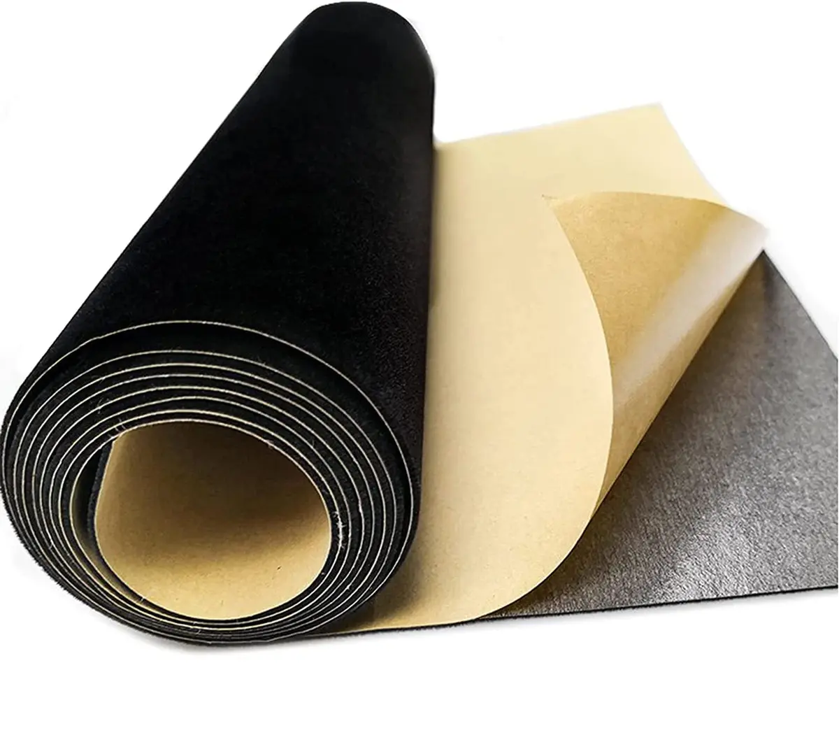 LEMGUBKP Black Velvet Flocking Liner for Jewelry Drawer & Vanity | Peel & Stick Craft Fabric Roll (17.78" x 118.2") - main product image