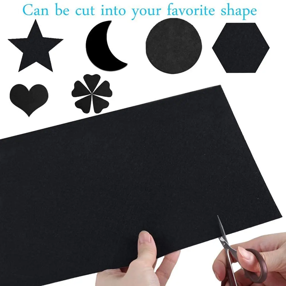 LEMGUBKP Black Velvet Flocking Liner for Jewelry Drawer & Vanity | Peel & Stick Craft Fabric Roll (17.78" x 118.2") - view 3