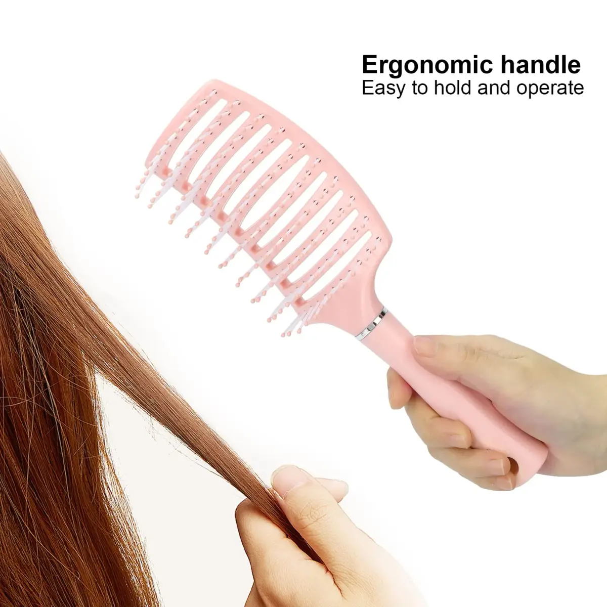 Yinhing Vented Paddle Brush for Thick Straight Hair 25cm (9.8in) | Detangles & Styles - view 7