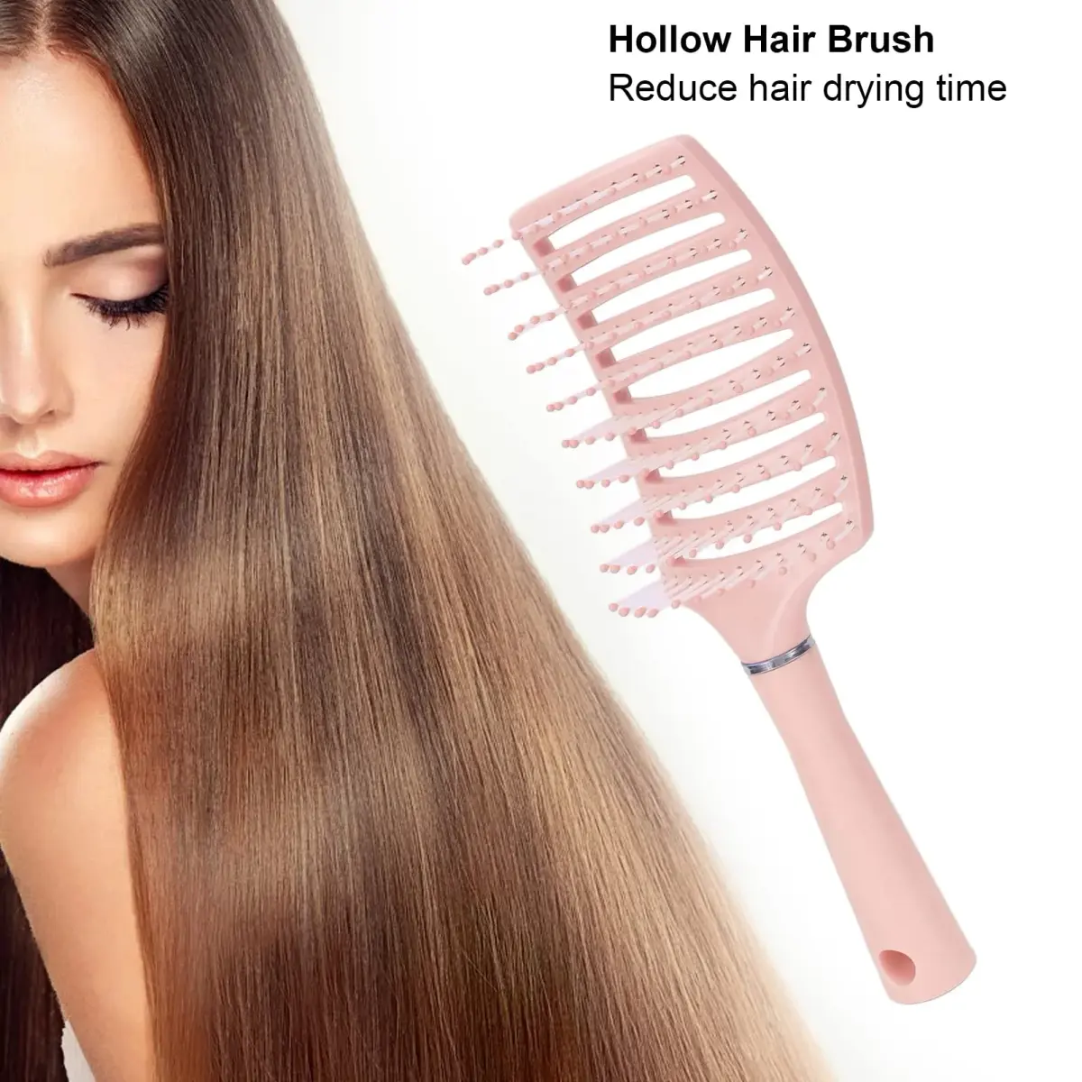 Yinhing Vented Paddle Brush for Thick Straight Hair 25cm (9.8in) | Detangles & Styles - view 4