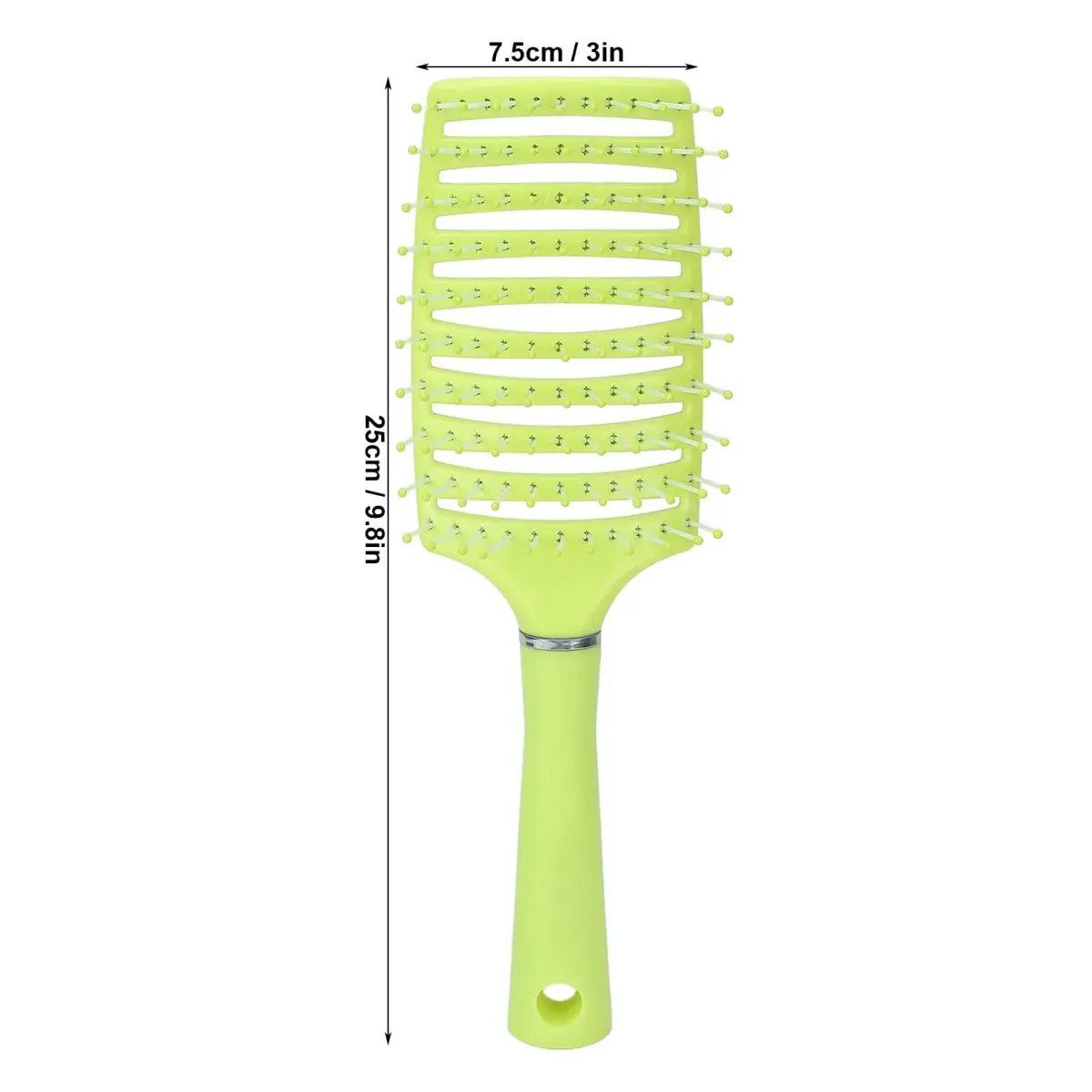 Yinhing Vented Paddle Hair Brush - Green | Detangling & Styling for Thick Straight Hair - view 7