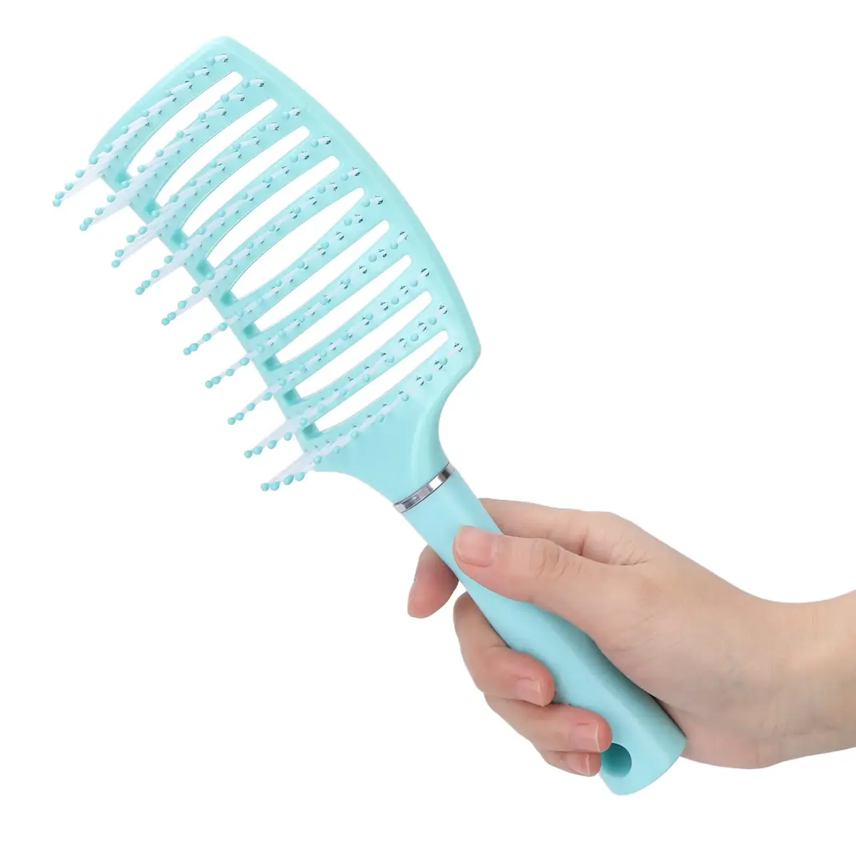 Yinhing Vented Paddle Hair Brush Blue | Detangling & Styling for Thick Straight Hair - main product image