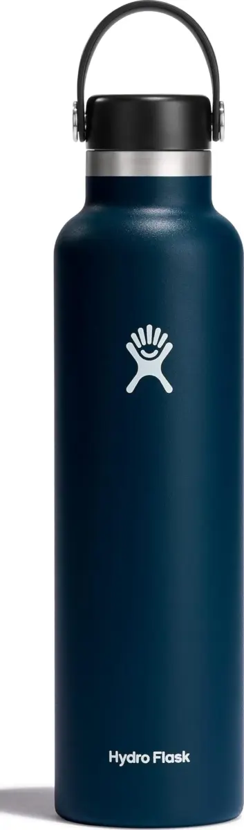Hydro Flask 24 Oz Standard Mouth Water Bottle - Insulated Stainless Steel, Leakproof, Indigo - main product image