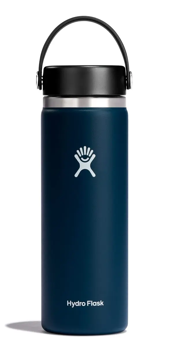 Hydro Flask 20 Oz Indigo Wide Mouth Water Bottle - Insulated Stainless Steel - main product image