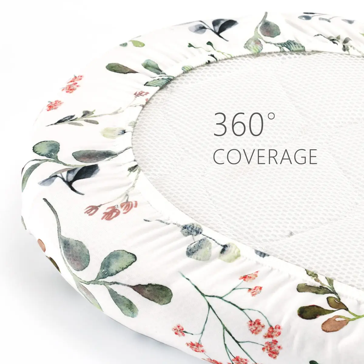 GRSSDER Stretchy Ultra Soft Fitted Bassinet Sheets 2 Pack, Universal Fit 81cm x 41cm x 13cm (32" x 16" x 5") | Breathable Jersey Knit for Baby Girls - view 7