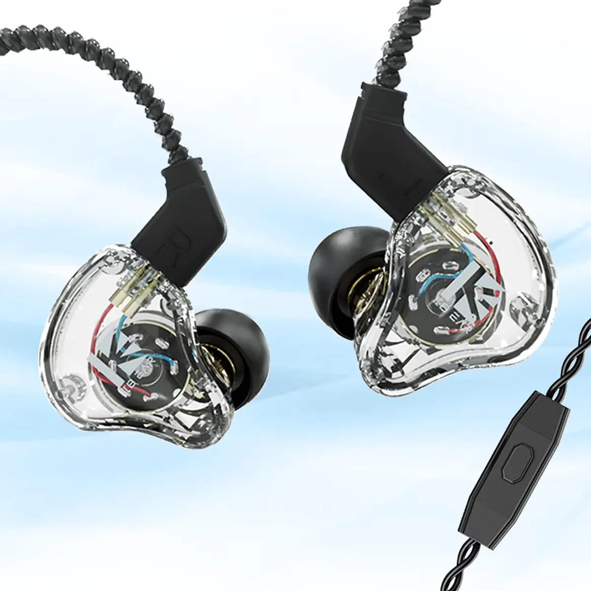 YINYOO KBEAR KS1 In Ear Monitor Bass Earbuds Wired Earbuds | Clear Sound Stereo Headphones with Detachable Cable for Musicians - view 8