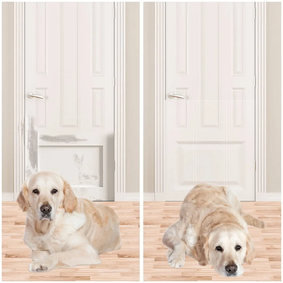 COPETNER Door Protector from Dog Scratching | Heavy Duty Vinyl Scratch Guard for Doors & Walls (118in X 8.3in) - view 6