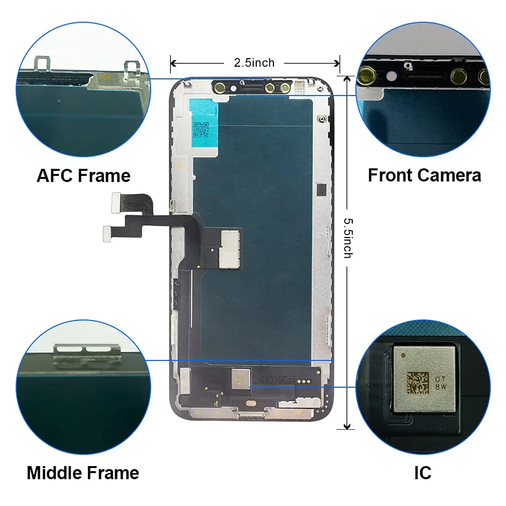 EFAITHFIX iPhone XS OLED Screen Replacement 5.8 Inch | Full Assembly with Tools & Waterproof Adhesive - view 7