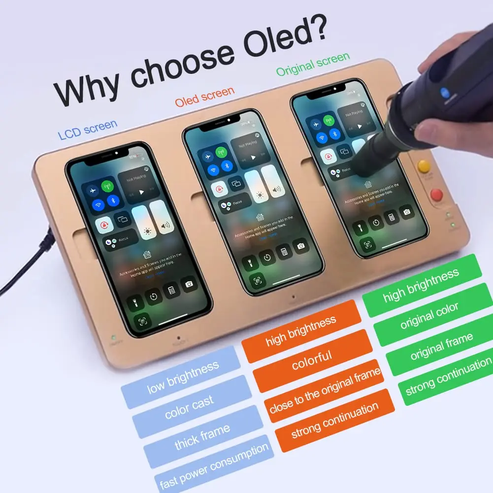 EFAITHFIX iPhone XS OLED Screen Replacement 5.8 Inch | Full Assembly with Tools & Waterproof Adhesive - view 2