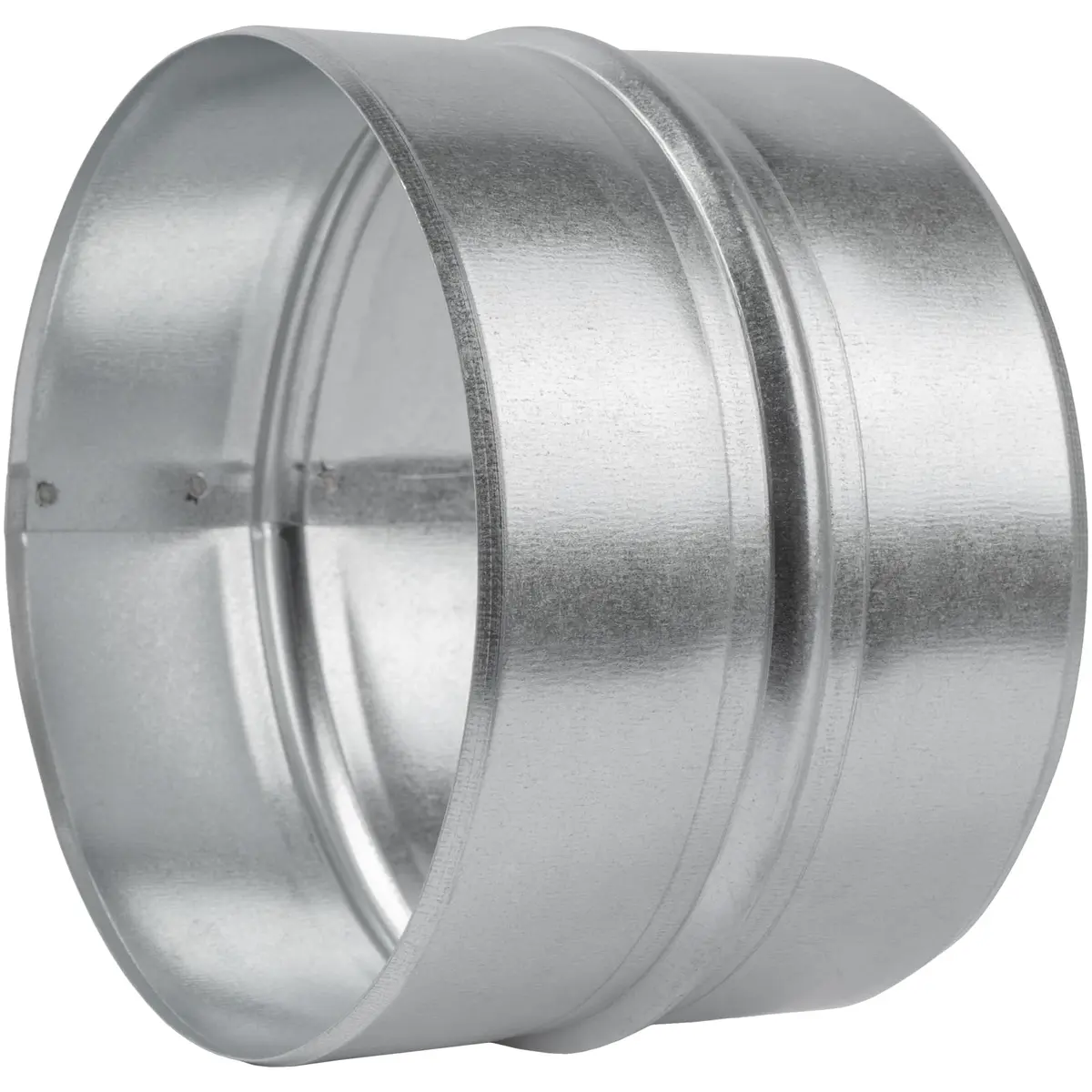 Vent Systems 6'' Inch Galvanized Steel Duct Connector | Round Ventilation Duct Extension for HVAC & Industrial Use - view 6