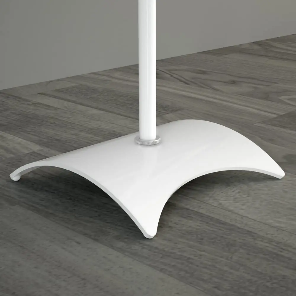 AVF Adjustable Height Speaker Floor Stands, Set of 2, 7.48" Base, 31.75-42.2" H, 11 lbs Capacity | White Steel Construction - view 5