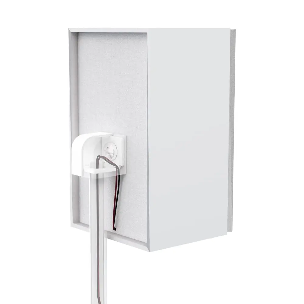 AVF Adjustable Height Speaker Floor Stands, Set of 2, 7.48" Base, 31.75-42.2" H, 11 lbs Capacity | White Steel Construction - view 8
