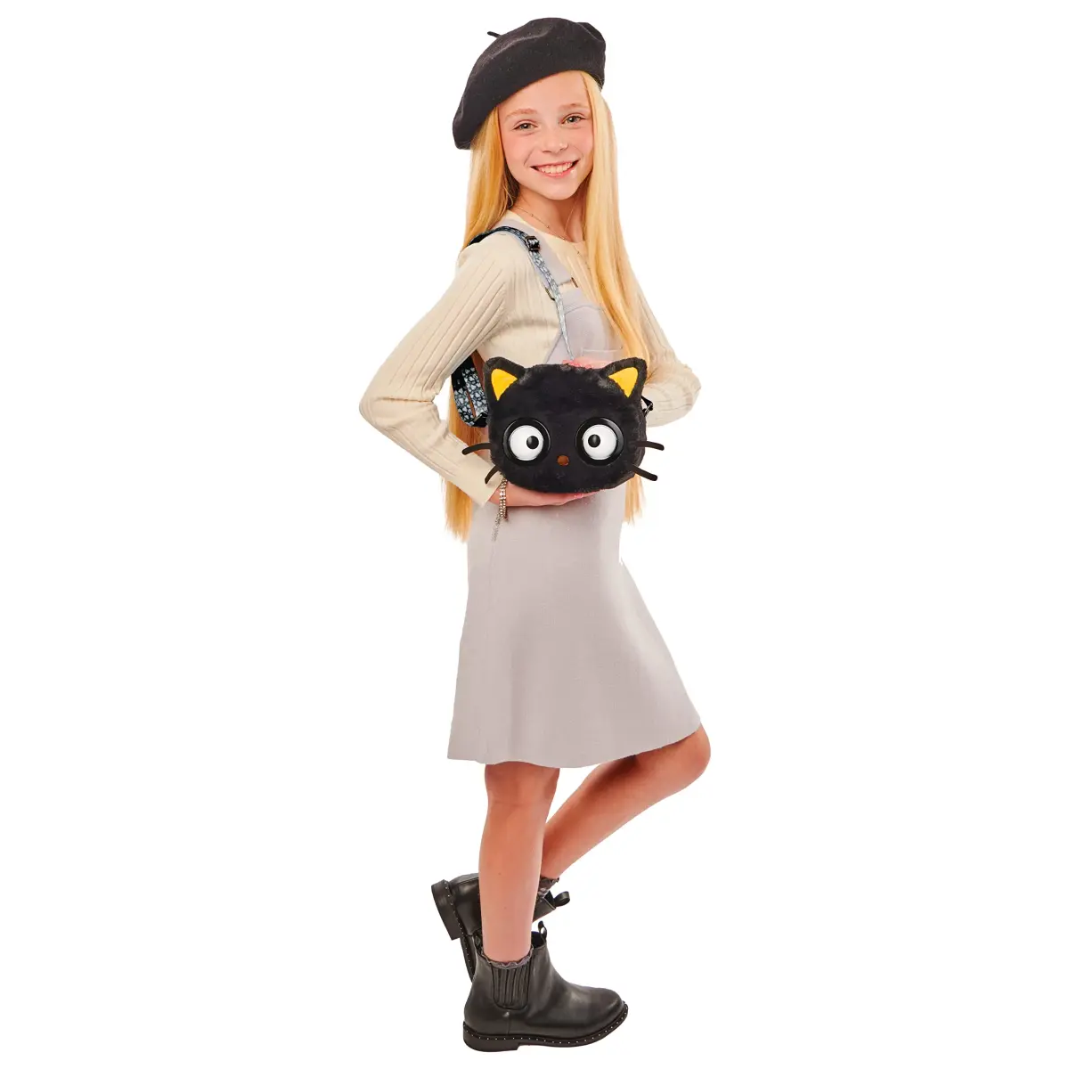 Purse Pets Chococat Interactive Shoulder Bag with 30+ Sounds, Eye Flashes, Reactions and Music | Musical Toy for Ages 5+ - view 5