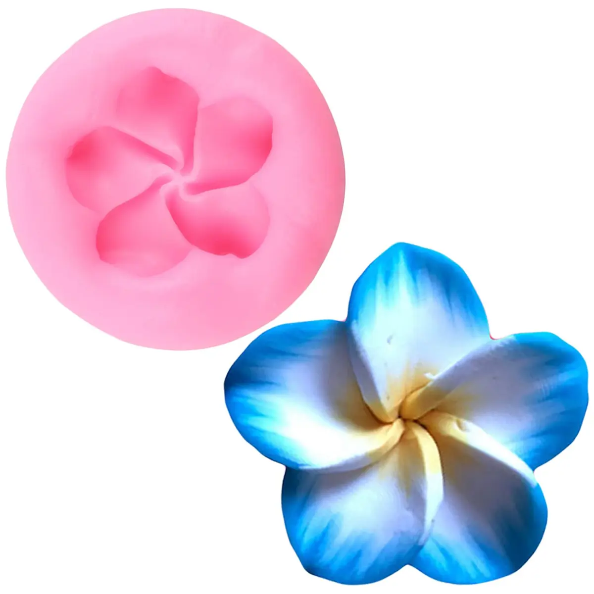 ZiXiang Flower Silicone Molds Set of 4 | Rose Chrysanthemum Fondant Molds for Cake Decorating, 1.88-2.20 inch Cavities - view 8