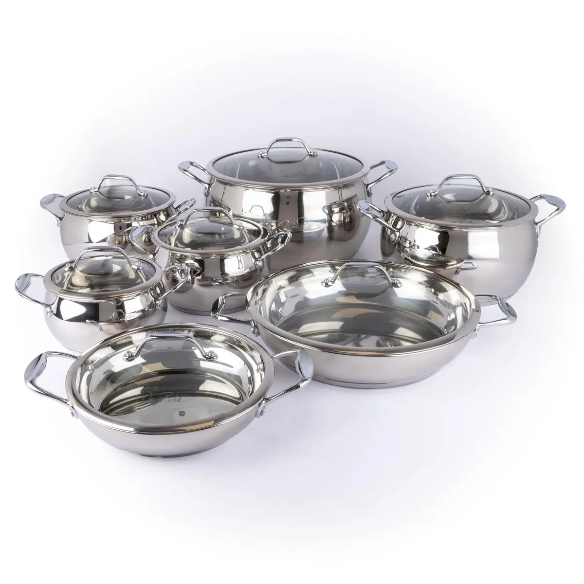 David Burke Splendor Stainless Steel 3-Quart Dutch Oven with Glass Lid | 2.83 kg (6.3 lb) Cookware - view 6