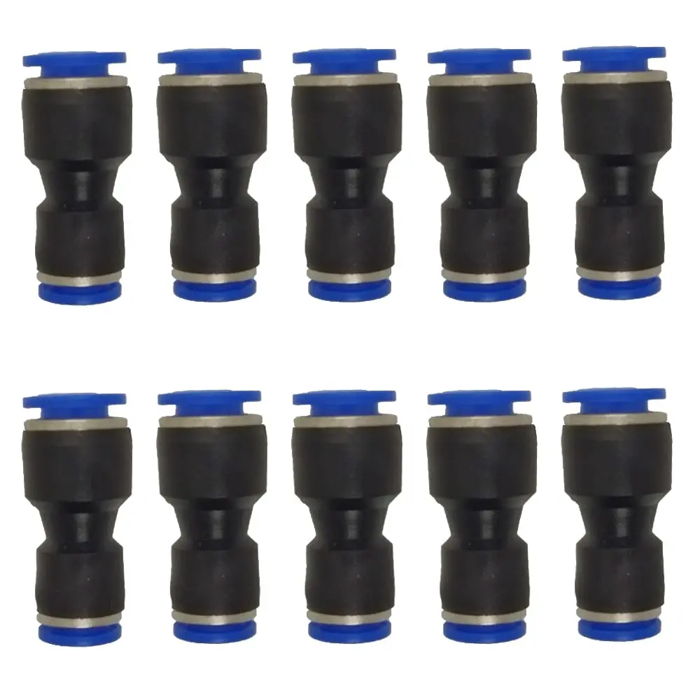 ROZESAZZ Pneumatic Quick Connect Fittings 3/8" OD x 5/16" OD | Easy to Install, Durable, Pack of 10 - main product image