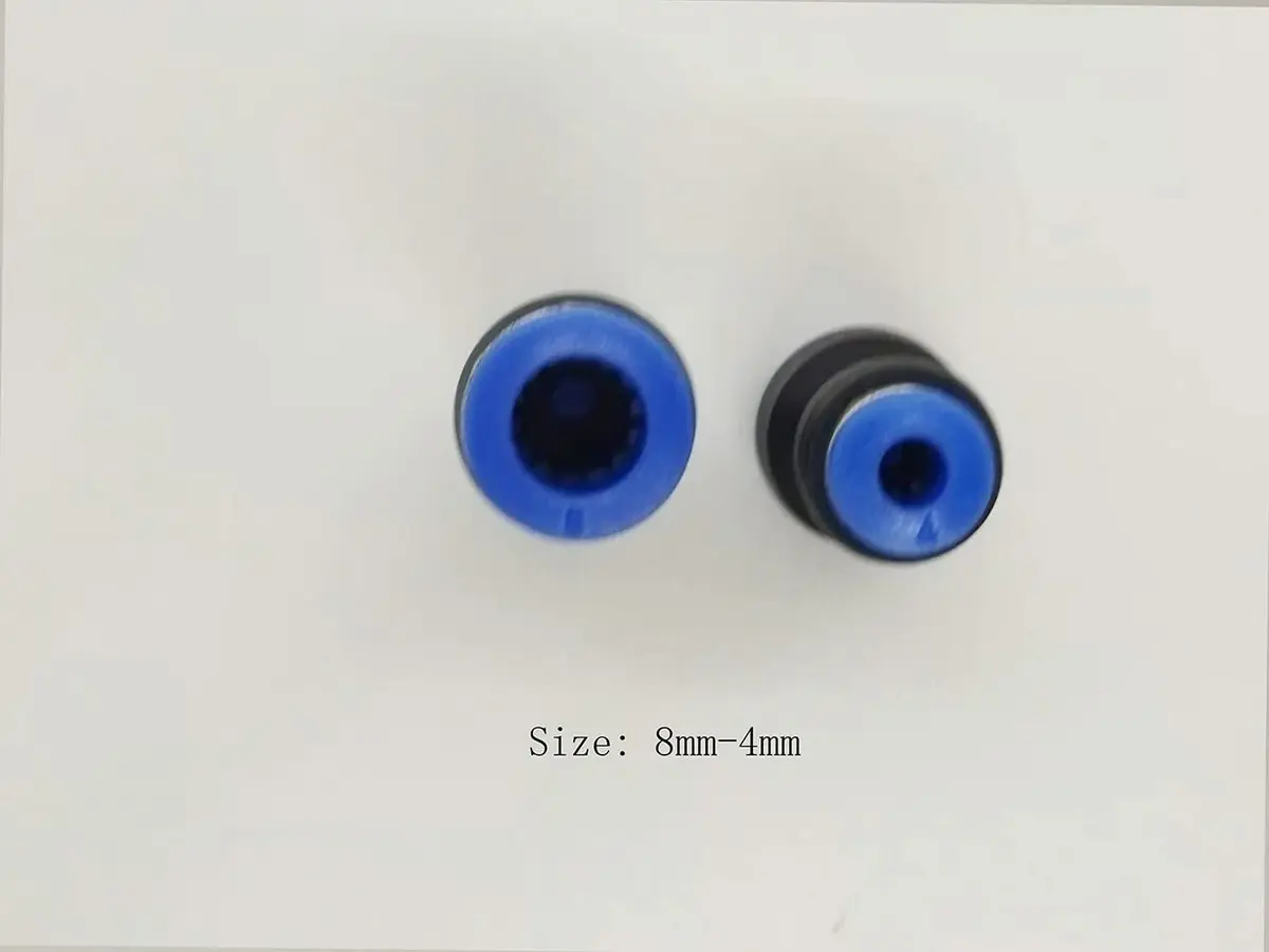 ROZESAZZ 8mm OD x 4mm OD Pneumatic Reducer Push-to-Connect Fittings (Pack of 10) | Connect Air Lines Easily - view 2