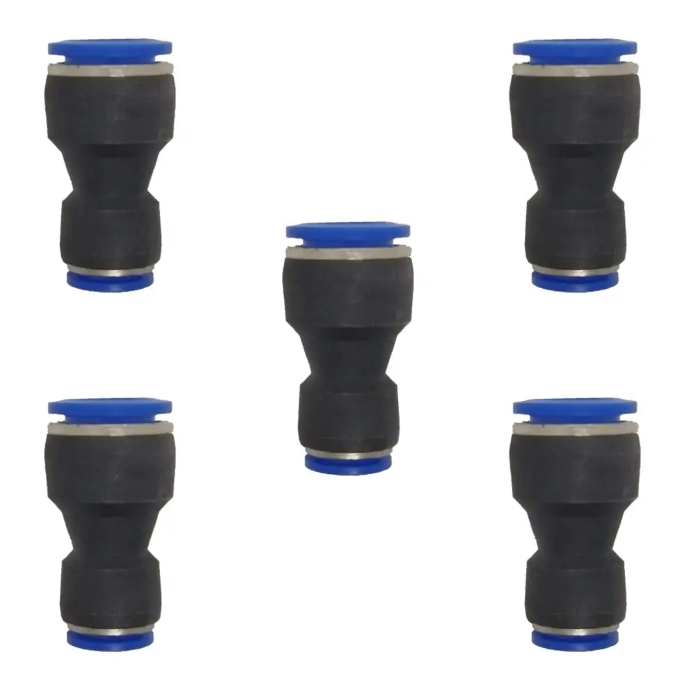 ROZESAZZ Pneumatic Quick Connector 16mm OD x 10mm OD Reducer Union (Pack of 5) | Connects Different Tube Sizes - main product image