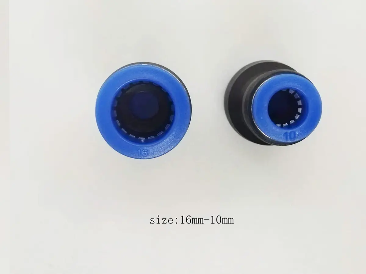 ROZESAZZ Pneumatic Quick Connector 16mm OD x 10mm OD Reducer Union (Pack of 5) | Connects Different Tube Sizes - view 2