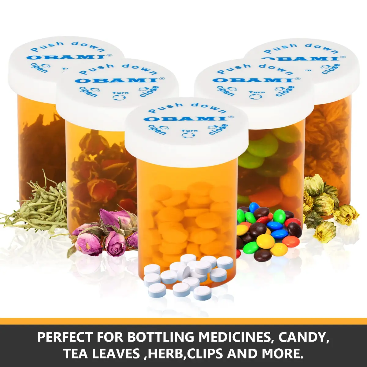Obami Personal Pill Dispenser 20 Dram | Child-Resistant, Portable & Durable - view 2