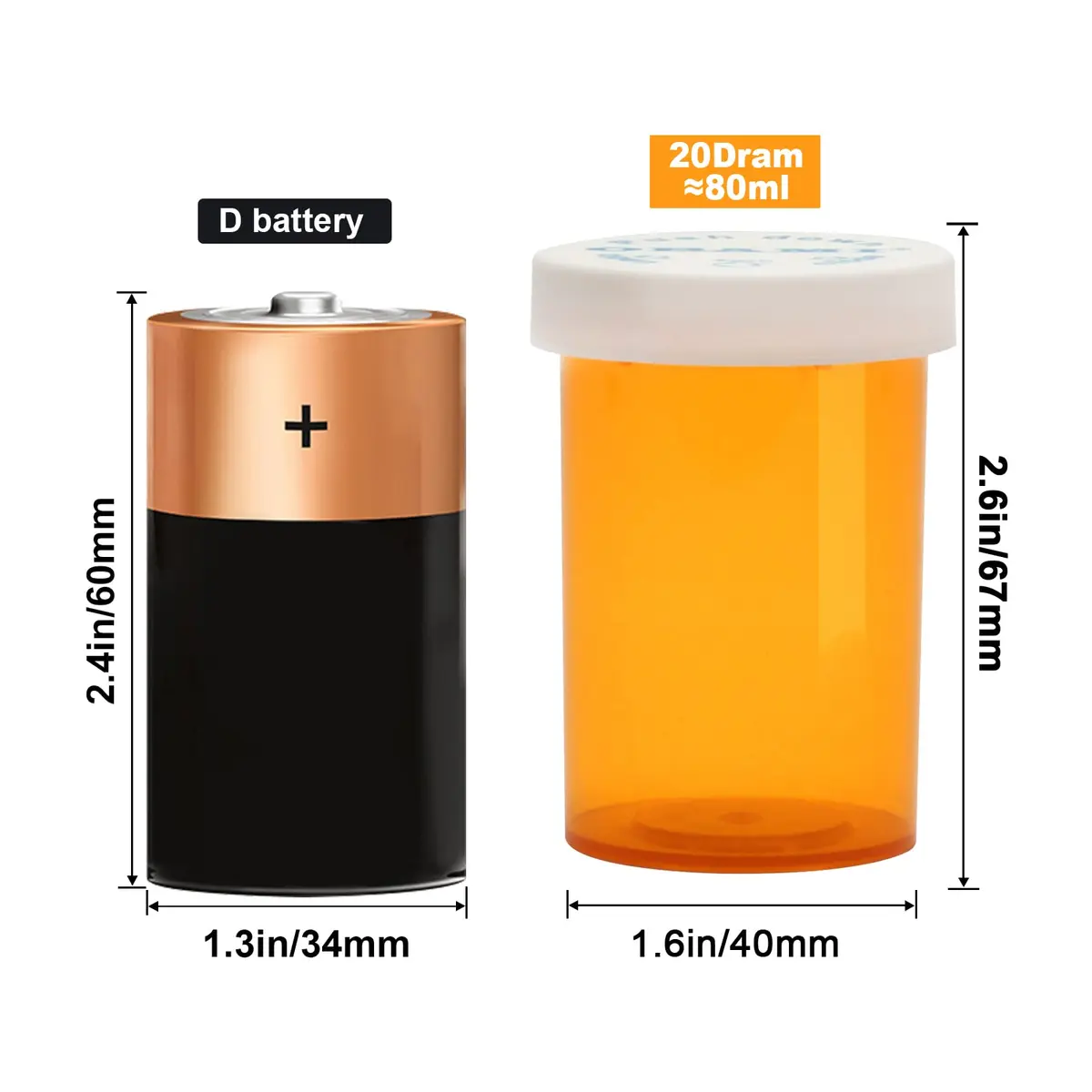 Obami Personal Pill Dispenser 20 Dram | Child-Resistant, Portable & Durable - view 3