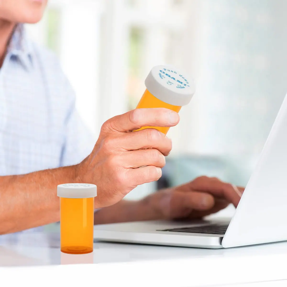 Obami 13 Dram (52ml) Orange Medicine Pill Bottles with Child-Resistant Caps - 12 Count | Perfect for Travel & Pharmacy Use - view 7