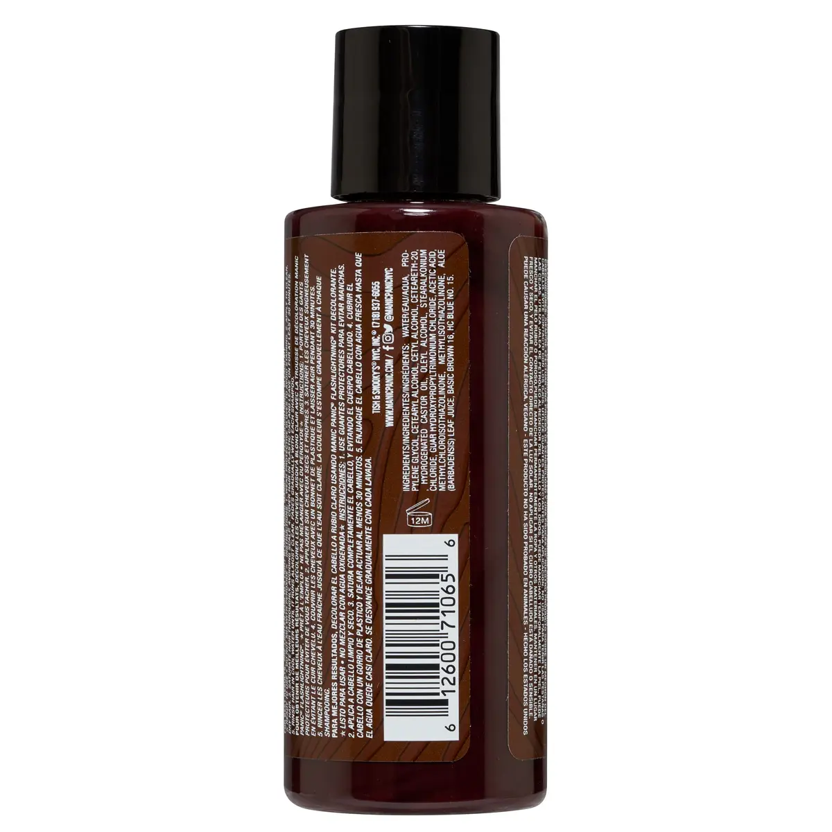 MANIC PANIC Amplified Dark Brown Semi-Permanent Hair Dye, 4 Fl Oz | Vegan, PPD & Ammonia Free - view 2