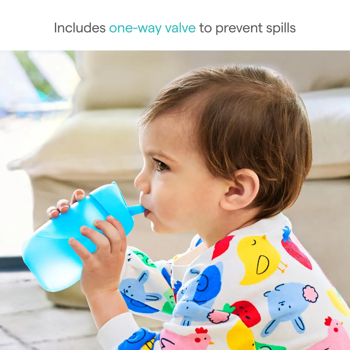 Munchkin Simple Clean Straw Cups for Toddlers 1-3, 10 Ounce (296ml), 2-Pack | Spill-Proof Toddler Cups - view 4