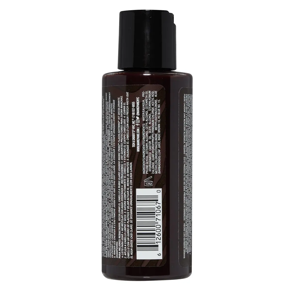 MANIC PANIC SuperNatural Dark Brown Hair Dye, Bat Outta Hell, 4 oz | Vegan, Semi-Permanent, No Ammonia - view 2