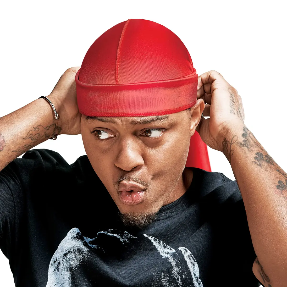 RED by Kiss Bow Wow X Power Wave Extreme Shine Silky Durag, Red | 100g (0.22 lb) - main product image