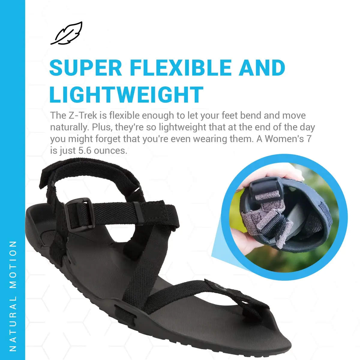 Xero Shoes Z-Trek Barefoot Hiking Sandals Black 11 | Minimalist Trail Footwear for Women - view 4